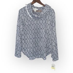 Skye’s the limit NWT geometric cowl neck pullover SIZE MEDIUM